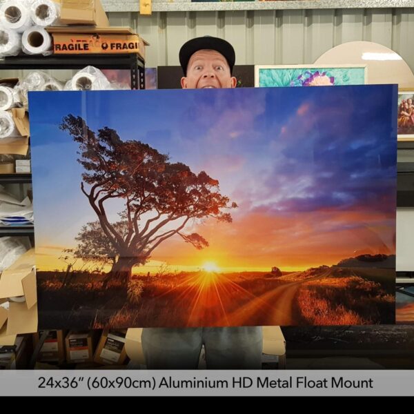 float mount metal prints colourful