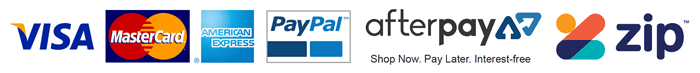 Payment Methods Visa MC AMEX Paypal
